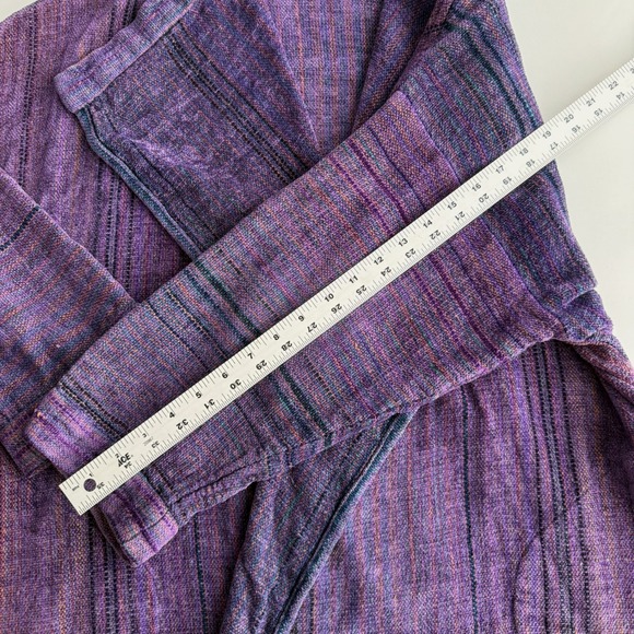 Marcia Hammond Chelsea Vermont Woven Multicolor Chenille Woven Open Cardigan OS - Picture 8 of 10